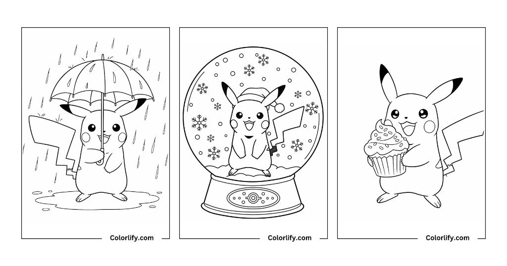 Pikachu Coloring Pages