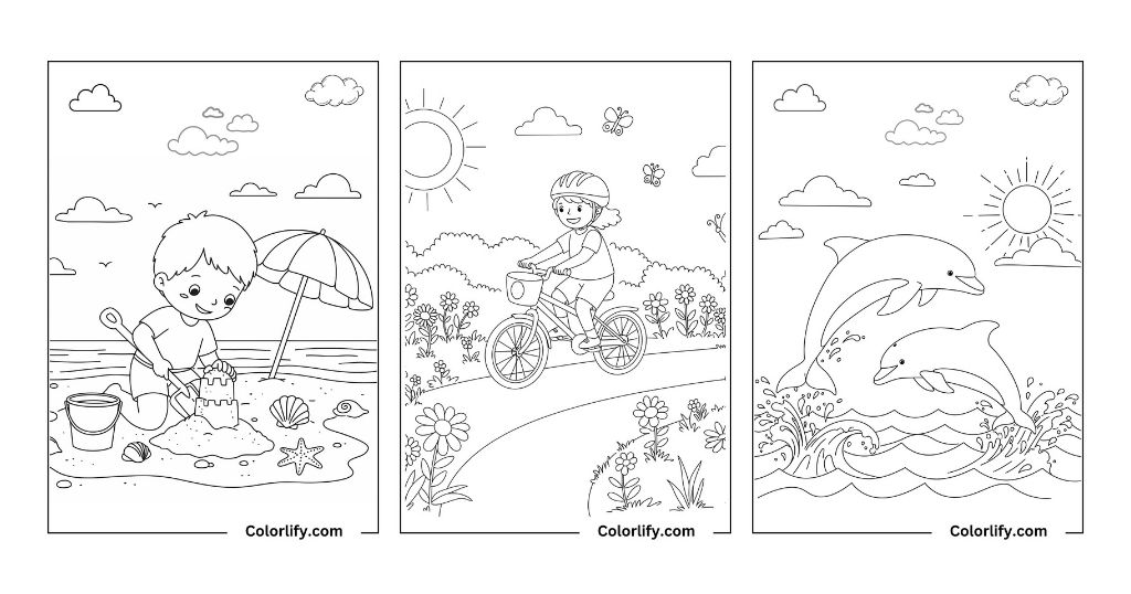 Summer Coloring Pages