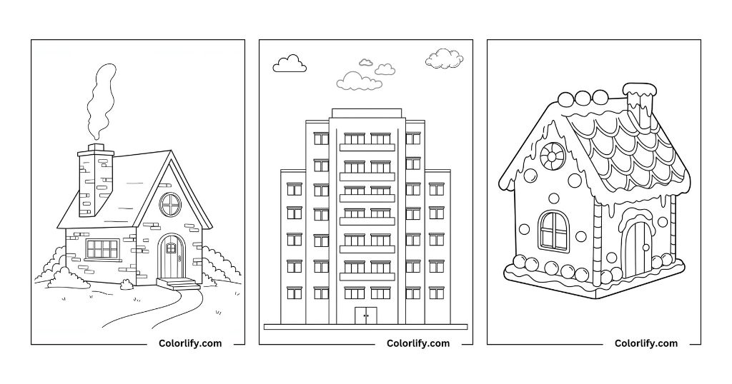 House Coloring Pages