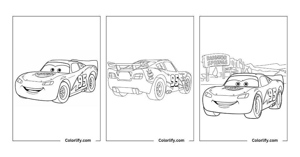 Lightning Mcqueen Coloring Pages