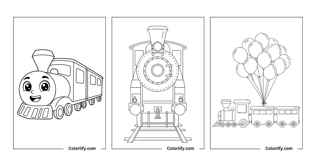 Train Coloring Pages