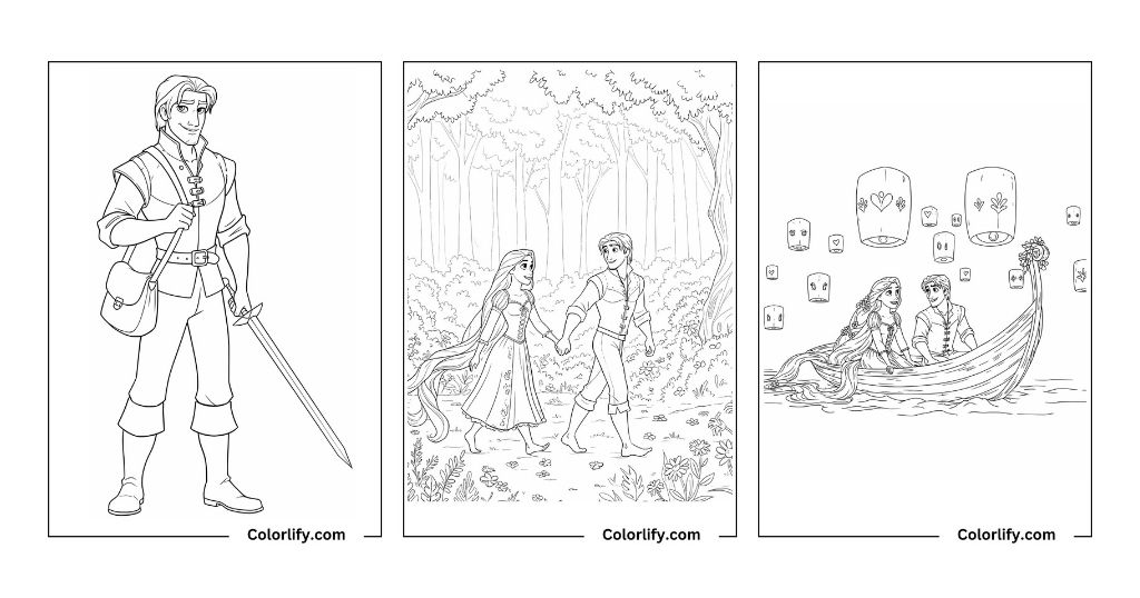 Tangled Coloring Pages