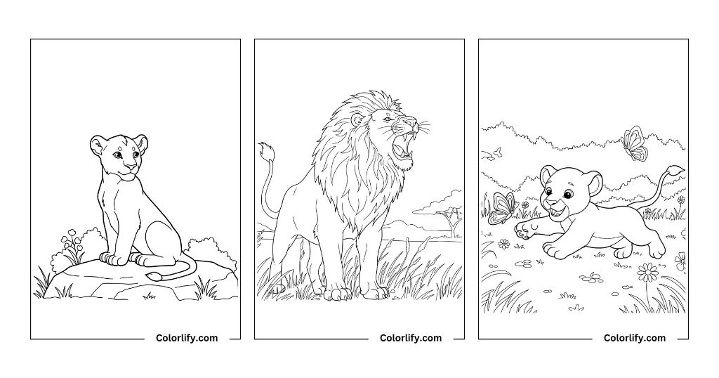 Lion Coloring Pages