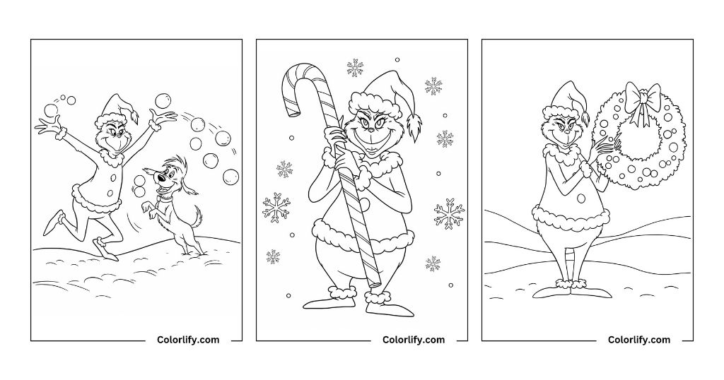 Grinch Coloring Pages